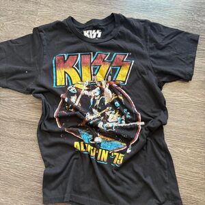 kiss Women's Black T-shirt
